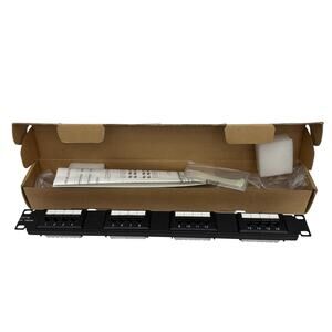 Cables To Go 03851 CAT5e 110‑Type Patch Panel, 16‑Port (Open Box)